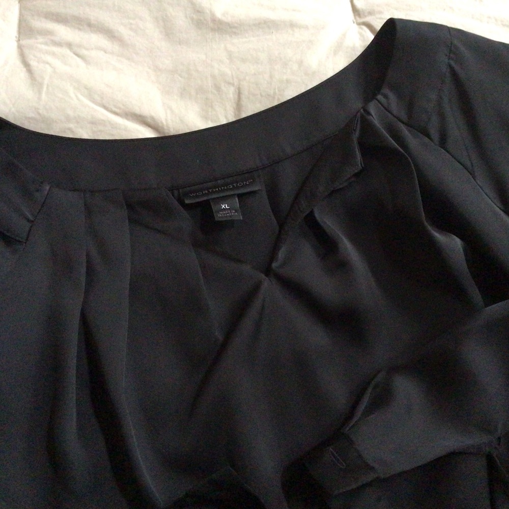 Worthington Black Tunic, Size XL - Picture 1 of 8
